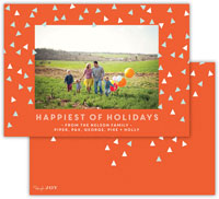Digital Holiday Photo Cards by Dabney Lee - Sprinkles Warm Red (Flat)