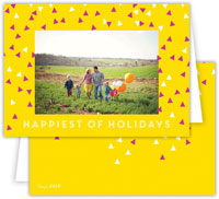 Digital Holiday Photo Cards by Dabney Lee - Sprinkles Sunshine (Folded)