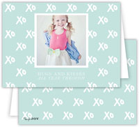 Digital Holiday Photo Cards by Dabney Lee - Hugs + Kisses Sea (Folded)