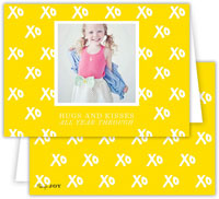 Digital Holiday Photo Cards by Dabney Lee - Hugs + Kisses Sunshine (Folded)
