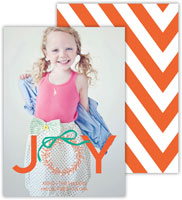 Digital Holiday Photo Cards by Dabney Lee - Wreath Warm Red (Flat)