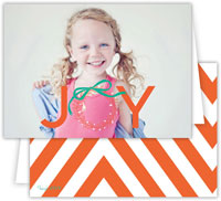 Digital Holiday Photo Cards by Dabney Lee - Wreath Warm Red (Folded)