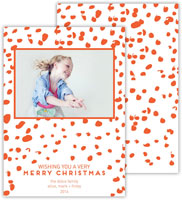 Digital Holiday Photo Cards by Dabney Lee - Wild Warm Red (Flat)