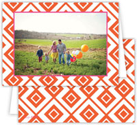 Digital Holiday Photo Cards by Dabney Lee - Lucy Warm Red (Folded) Digital Holiday Photo Cards by Dabney Lee - Lucy Warm Red (Folded)
