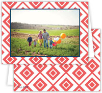 Digital Holiday Photo Cards by Dabney Lee - Lucy Coral (Folded)