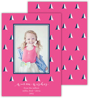 Digital Holiday Photo Cards by Dabney Lee - Evergreen Hot Pink (Flat)