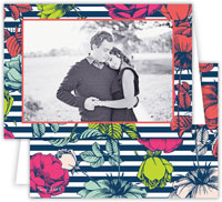 Digital Holiday Photo Cards by Dabney Lee - Millie Navy (Folded)