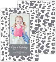 Dabney Lee Digital Holiday Photo Card - Cheetah Grey (Flat)