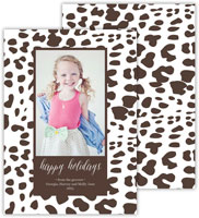 Digital Holiday Photo Cards by Dabney Lee - Cheetah Chestnut (Flat)