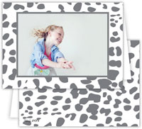 Dabney Lee Digital Holiday Photo Card - Cheetah Grey (Folded)