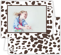 Digital Holiday Photo Cards by Dabney Lee - Cheetah Chestnut (Folded)