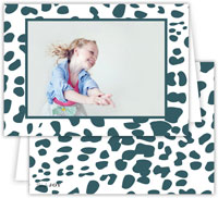 Digital Holiday Photo Cards by Dabney Lee - Cheetah Pine (Folded)