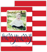 Dabney Lee Digital Holiday Photo Card - Cabana Red (Flat)