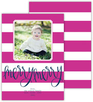 Digital Holiday Photo Cards by Dabney Lee - Cabana Fuchsia (Flat)
