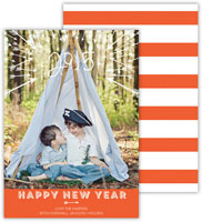 Digital Holiday Photo Cards by Dabney Lee - Arrows Warm Red (Flat)
