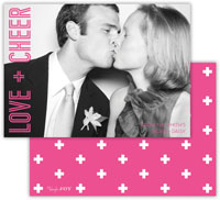 Digital Holiday Photo Cards by Dabney Lee - Harper Hot Pink (Flat)