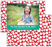 Digital Holiday Photo Cards by Dabney Lee - Lovestruck Red (Flat)