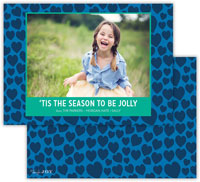 Digital Holiday Photo Cards by Dabney Lee - Lovestruck Navy (Flat)