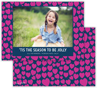 Digital Holiday Photo Cards by Dabney Lee - Lovestruck Fuchsia (Flat)
