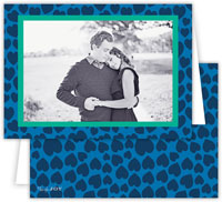 Digital Holiday Photo Cards by Dabney Lee - Lovestruck Navy (Folded)