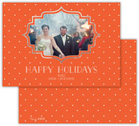 Digital Holiday Photo Cards by Dabney Lee - Pin Dot Warm Red (Flat)