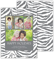 Digital Holiday Photo Cards by Dabney Lee - Tiger Grey (Flat)