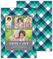 Digital Holiday Photo Cards by Dabney Lee - Tartan Jewel (Flat)