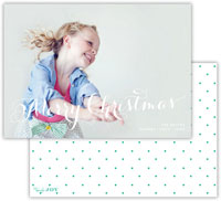 Digital Holiday Photo Cards by Dabney Lee - Swiss Dot Jewel (Flat)