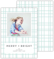 Digital Holiday Photo Cards by Dabney Lee - Plaid Sea (Flat)