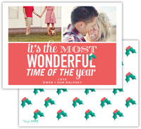 Digital Holiday Photo Cards by Dabney Lee - Holly Jewel (Flat)