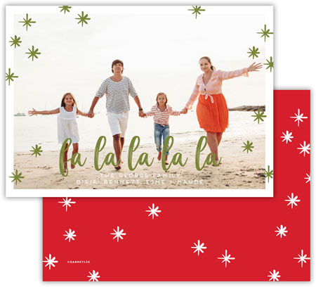 Digital Holiday Photo Cards by Dabney Lees - Fa La La LaLa La Digital Holiday Photo Cards by Dabney Lees - Fa La La LaLa La
