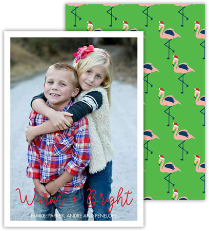 Digital Holiday Photo Cards by Dabney Lees - Merry Flamingo Digital Holiday Photo Cards by Dabney Lees - Merry Flamingo