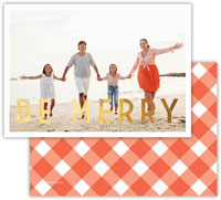 Digital Holiday Photo Cards by Dabney Lees - Be Merry with Foil