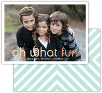 Dabney Lee Digital Holiday Photo Cards - Oh What Fun with Foil