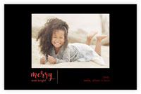 Holiday Photo Mount Cards by Dabney Lee - Merry Line with Foil Holiday Photo Mount Cards by Dabney Lee - Merry Line with Foil