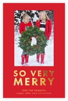 Holiday Photo Mount Cards by Dabney Lee - So Verry Merry with Foil