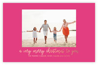 Holiday Photo Mount Cards by Dabney Lee - Simple Merry with Foil