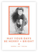 Letterpress Holiday Photo Mount Cards by Dabney Lee (Days Be Merry)