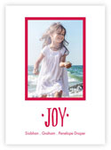 Letterpress Holiday Photo Mount Cards by Dabney Lee (Joy)