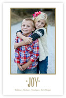 Letterpress Holiday Photo Mount Cards by Dabney Lee (Joy)