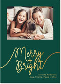 Holiday Photo Mount Cards by Dabney Lee - Whimsical Merry Foil