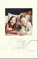 Holiday Photo Mount Cards by Dabney Lee - Whimsical Merry Foil