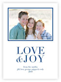 Letterpress Holiday Photo Mount Cards by Dabney Lee (Love & Joy)