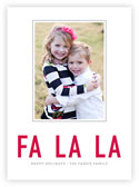 Letterpress Holiday Photo Mount Cards by Dabney Lee (Fa La La)