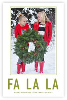 Letterpress Holiday Photo Mount Cards by Dabney Lee (Fa La La)
