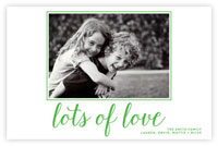 Letterpress Holiday Photo Mount Cards by Dabney Lee (Lots of Love)