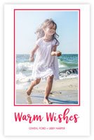 Letterpress Holiday Photo Mount Cards by Dabney Lee (Warm Wishes)