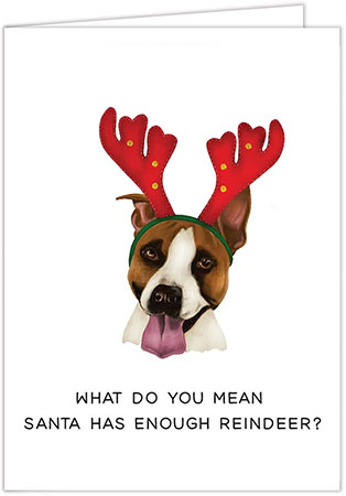 Non-Personalized Holiday Dog Greeting Cards by Donovan Designs (Mixed Breed)