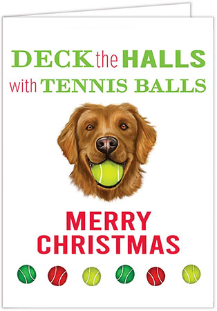 Non-Personalized Holiday Dog Greeting Cards by Donovan Designs (Red Retriever)