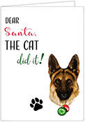 Non-Personalized Holiday Dog Greeting Cards by Donovan Designs (German Shepherd)